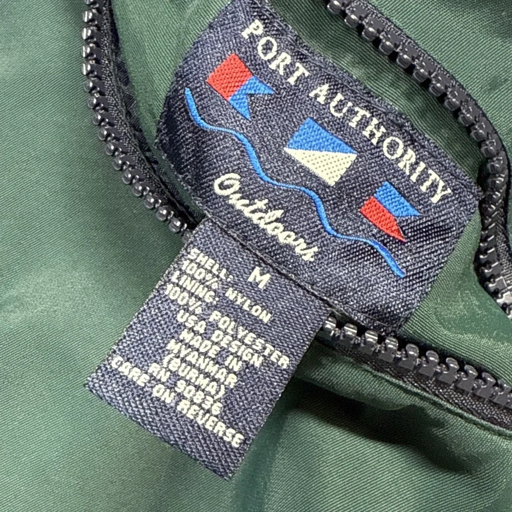 Vintage Whole Foods Vest Medium Green Blue Reversible Midwest Allstar 2003
